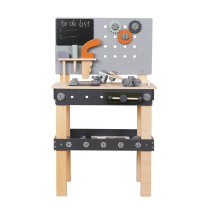 wooden workshop tool bench