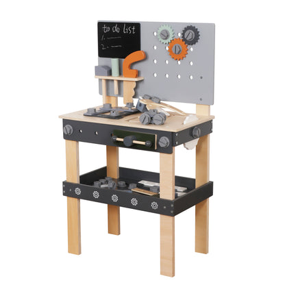 wooden workshop tool bench