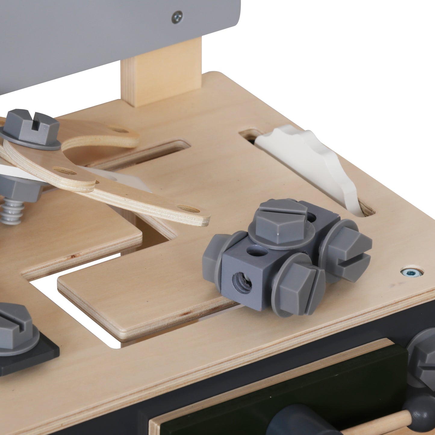 wooden workshop tool bench